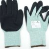 12 Pack Cut Gloves Large Green HDPE Liner Black Micro Foam Nitrile Palm Coating
