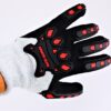 One Pair Armor Guys Nitrile Palm Coat Glove Padded Palm Back Hand Protect Sz LG