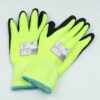 12 Pack Dipped Glove XXL 13g ExtraFlex Hi Vis Yellow Poly-Acrylic Black Palm