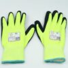 12 Pack Dipped Glove XXL 13g ExtraFlex Hi Vis Yellow Poly-Acrylic Black Palm - Image 2
