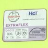 12 Pack Dipped Glove XXL 13g ExtraFlex Hi Vis Yellow Poly-Acrylic Black Palm - Image 3