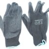 12 Pack Armor Guys Dipped Glove XXL 13g Black Nylon Liner Black Latex Crinkle