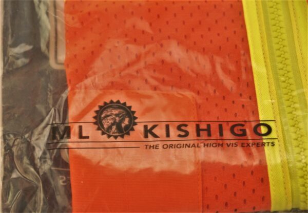 Reflective Vest ML Kishigo Class 3 Model 1243 Size L Orange Zip Front Pockets - Image 9