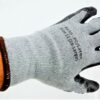 12 Pair Gen Purpose Glove Poly Cotton Knit Blk Latex Wrinkle Palm Size 11 2XL