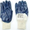 Armor Guys 2806-002 Medium White Industrial Work Gloves Blue Nitrile Coated