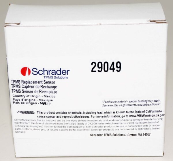 Schrader Automotive 29049 TPMS Sensor Snap-In 314.9MHz - Image 2