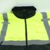 333-1766-LY-2X PIP Hi Vis Bomber Jacket 2XL Zipout Liner Detach Hood Waterproof