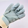 12 Pair Liberty Leather Glove Dbl Palm Fingers Side Split Lthr Mens 2.75 Cuff - Image 2