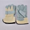 12 Pair Liberty Leather Glove Dbl Palm Fingers Side Split Lthr Mens 2.75 Cuff - Image 3