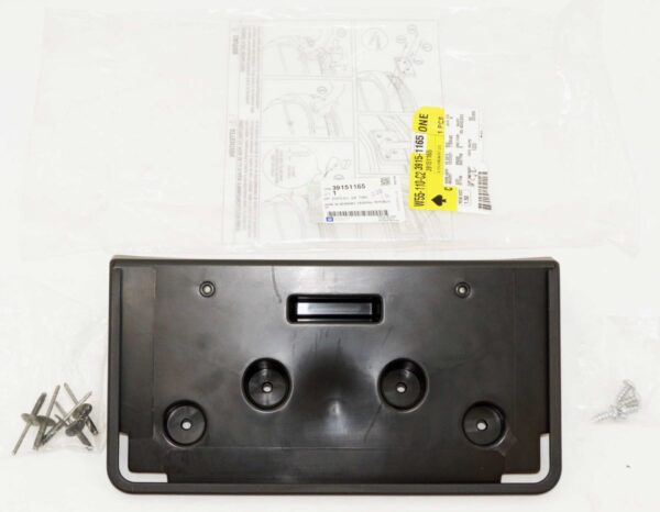 Genuine OEM 39151165 GM Front Bumper License Plate Mounting Bracket Kit