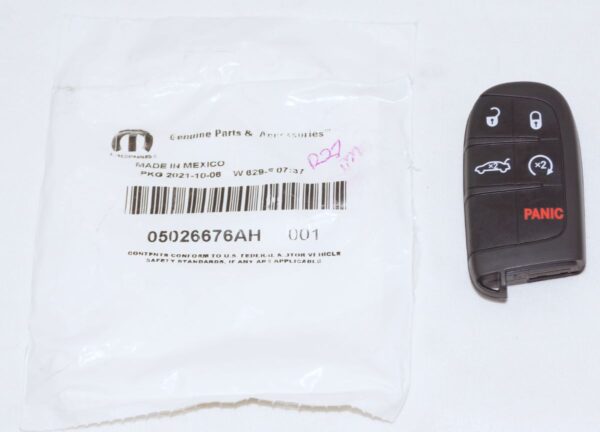 Genuine OEM 5026676AH Mopar Integrated Key Fob Transmitter Remote Start