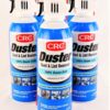 6 Pack 05185 CRC Duster Canned Compressed Air 8oz Moister Free Dust Lint Remover