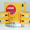 Set of 4 Genuine NGK 5722 BR9ES Nickel Spark Plug with Removable Terminal Nut