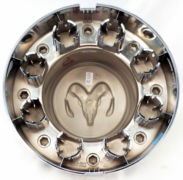 Genuine OEM 68081015AB Mopar RAM Chrome Rear Dually Center Cap Wheel Cover - Image 4
