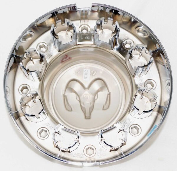 Genuine OEM 68081015AB Mopar RAM Chrome Rear Dually Center Cap Wheel Cover - Image 7