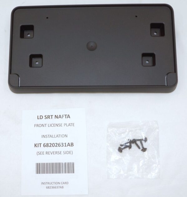 Genuine OEM 68202631AB Mopar Front Bumper License Plate Bracket - Image 4