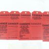 Brady Black On Red Color Scaffolding Tag 86573 5 3/4x3 Pack Of 10