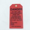 Brady Black On Red Color Scaffolding Tag 86573 5 3/4x3 Pack Of 10 - Image 2