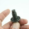 Repl Drain Plug 12mm - 1.75 Black w/ Rubber Seal Jaguar