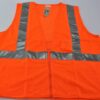 3A Safety C2400 XL Mesh Safety Vest with Radio Inner Pockets Orange XLarge