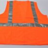 3A Safety C2400 XL Mesh Safety Vest with Radio Inner Pockets Orange XLarge - Image 2