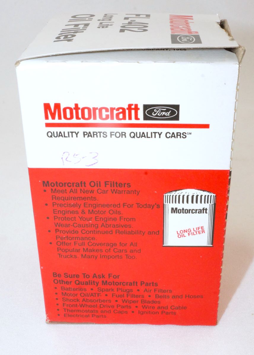 Genuine OEM Motorcraft FL402 Engine Oil Filter Ford - overstockdirect.com