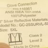 Glove Connection Vest Safety Hi Vis Lime Size 5XLarge ANSI Class 2 Level 2 - Image 4