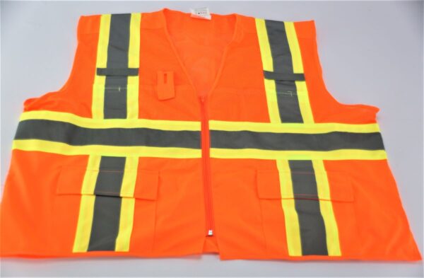 Glove Connection Vest Safety Hi Vis Orange Mesh Size 3XL Class 2 Type R