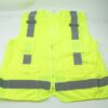Glove Connection Vest Safety Hi Vis Lime Vest Size X-Large Class 2 Type R
