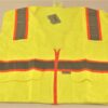 Glove Connection Vest Safety Hi Vis Lime Size 4XLarge ANSI Class 2 Type R