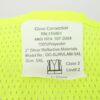 GC-SURVLAM-5XL Glove Connection Hi Vis Vest Sz 5XLClass 2 Lime Mesh Back - Image 2