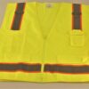 Glove Connection Vest Safety Hi Vis Lime Mesh Size 5XLarge Class 2 Type R