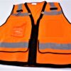 Glove Connection Mesh Vest Safety Hi Vis Orange XXL ANSI Class 2 GC-SVO2 2XL