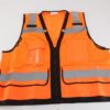 Glove Connection Mesh Vest Safety Hi Vis Orange X-Large ANSI Class 2 GC-SVO2-XL