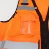 Glove Connection Mesh Vest Safety Hi Vis Orange X-Large ANSI Class 2 GC-SVO2-XL - Image 4