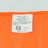 Glove Connection Vest Safety Hi Vis Orange Mesh Size 2X-Large Class 2 Level 2 - Image 2