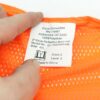 Glove Connection Vest Safety Hi Vis Orange Mesh Size 4X-Large Class 2 Level 2 - Image 3