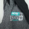 MORR Gear 15Ga Cut Resistant Gloves Gray/White M784-8577 X-Large Yellow Cuffs - Image 3