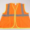 MZ327C-2-2XL 2W International Corp Hi Vis Vest Large Orange Mesh Poly Zip - Image 3