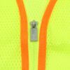 High Visibility 2XL Zipper Safety Vest Yellow Silver Reflective Stripes MZ529C - Image 3