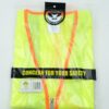 High Visibility 2XL Zipper Safety Vest Yellow Silver Reflective Stripes MZ529C - Image 4
