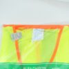 High Visibility 3XL Zipper Safety Vest Yellow Silver Reflective Stripes MZ529C - Image 2