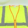 High Visibility 3XL Zipper Safety Vest Yellow Silver Reflective Stripes MZ529C - Image 5