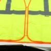 High Visibility 3XL Zipper Safety Vest Yellow Silver Reflective Stripes MZ529C - Image 6