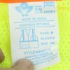 High Visibility 3XL Zipper Safety Vest Yellow Silver Reflective Stripes MZ529C - Image 8