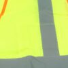 High Visibility 3XL Zipper Safety Vest Yellow Silver Reflective Stripes MZ529C - Image 9