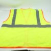 High Visibility 3XL Zipper Safety Vest Yellow Silver Reflective Stripes MZ529C - Image 10