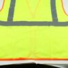 High Visibility 3XL Zipper Safety Vest Yellow Silver Reflective Stripes MZ529C - Image 12