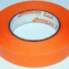 1 Roll Orange Masking Tape 1" x 60yds OM2455 IPG American Tape 24mm - Image 2