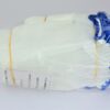 Pack of 12 Medium Weight 100% Nylon White Work Gloves Blue Cuff One Size